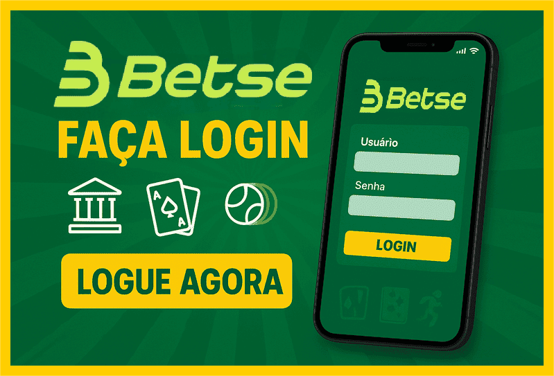 Imagem destacando login seguro na BETSE para novos usuários